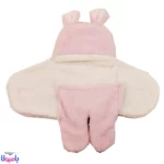 قنداق پادار نوزادی ساده TTbaby مدل گوش دار61*74 سانتیمتر