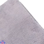 پتو دورپیچ کلاهدار نوزاد طوسی طرح خرس تاجدار