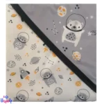 پتو دورپیچ کلاهدار نوزاد سلام کوچولو 68*68سانتی متر