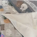 پتو دورپیچ کلاهدار نوزاد سلام کوچولو 68*68سانتی متر