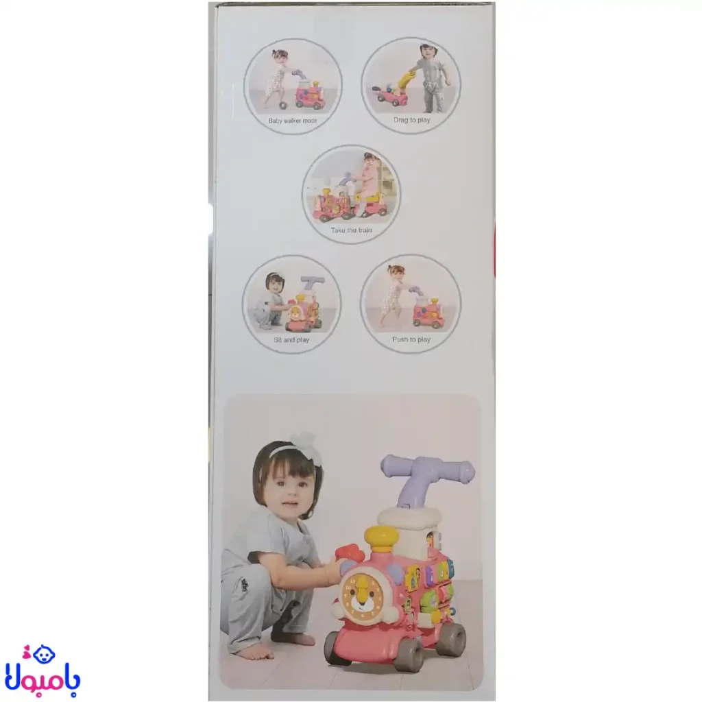 واکر کودک مدل قطار ۵ کاره
