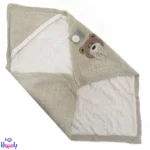 پتو دورپیچ کلاهدار بافت نسکافه ای کارترز 80*80 سانتی متر
