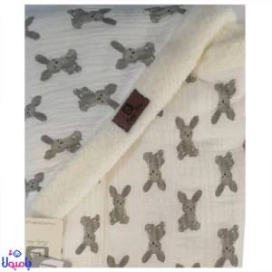 پتو دورپیچ کلاهدار موسلین بی بی لایک 80*78 سانتی متر