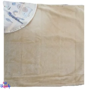 پتو دورپیچ کلاهدار نوزاد خزدار برند اراز