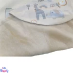 پتو دورپیچ کلاهدار نوزاد خزدار برند اراز