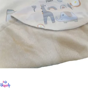 پتو دورپیچ کلاهدار نوزاد خزدار برند اراز