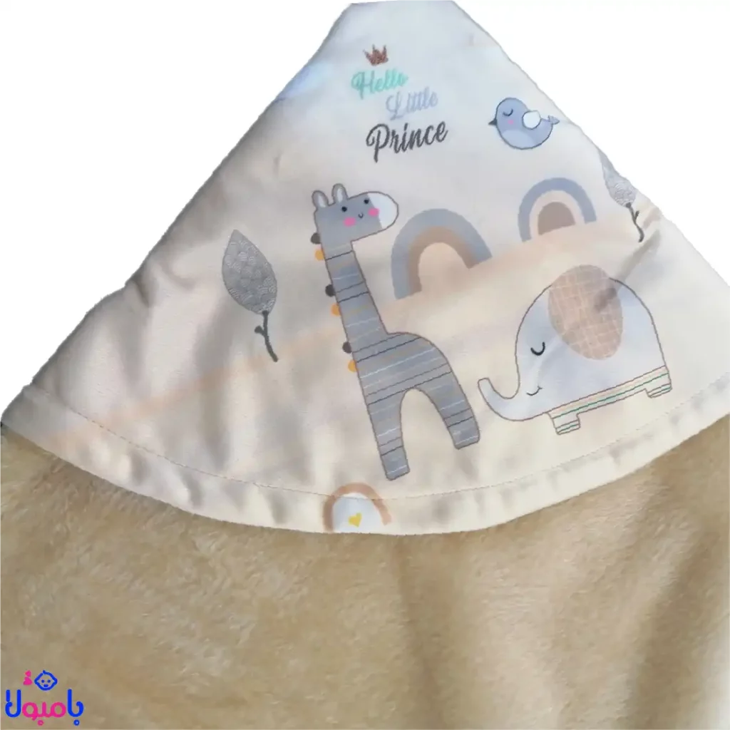 پتو دورپیچ کلاهدار نوزاد خزدار برند اراز