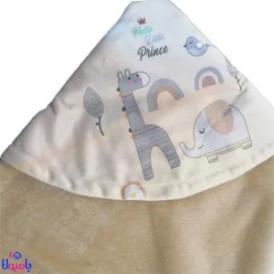 پتو دورپیچ کلاهدار نوزاد خزدار برند اراز