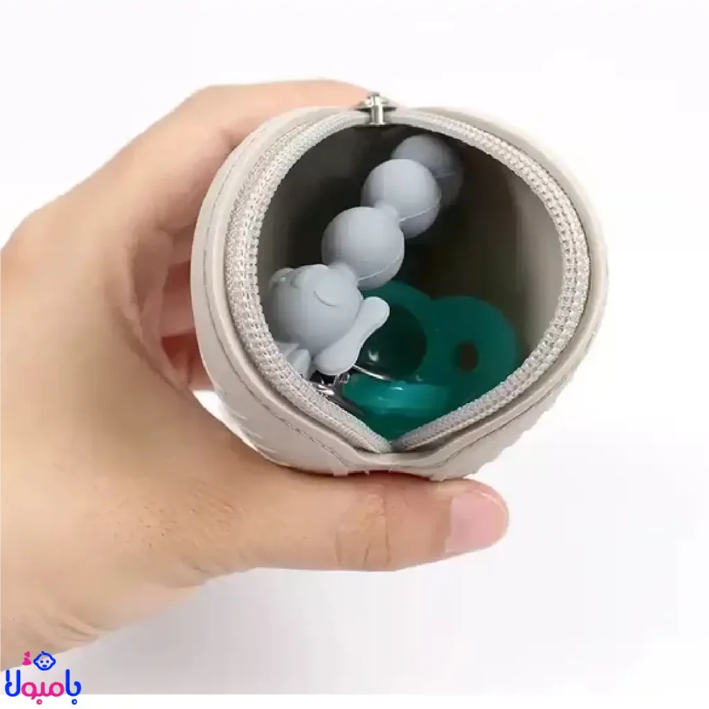 قاب پستانک سیلیکونی زیپدار