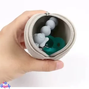 قاب پستانک سیلیکونی زیپدار
