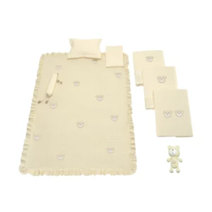 سرویس روتختی8تکه نوزاد رزبرن طرحCotton Bear