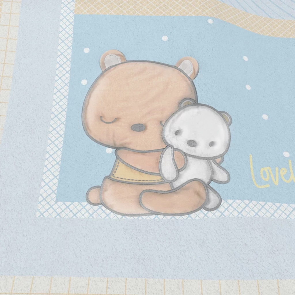 سرویس خواب 4تکه نوزادی رزبرن طرح Lovely Bear