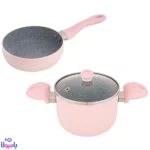 ست 3 پارچه قابلمه و تابه کودک طوسی Helena