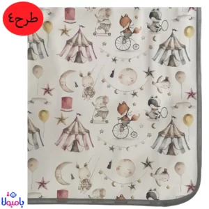 زیر انداز نوزاد طرح حیوانات سایز60*70سانتیمتر
