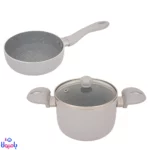 ست 3 پارچه قابلمه و تابه کودک طوسی Helena